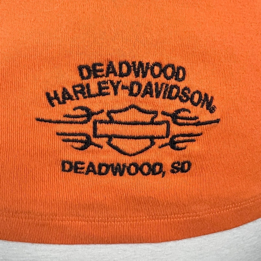 •🏍|•HARLEY-DAVIDSON•| Deadwood, SD Officially Licensed Orange H-D Tank Top - Picture 6 of 9